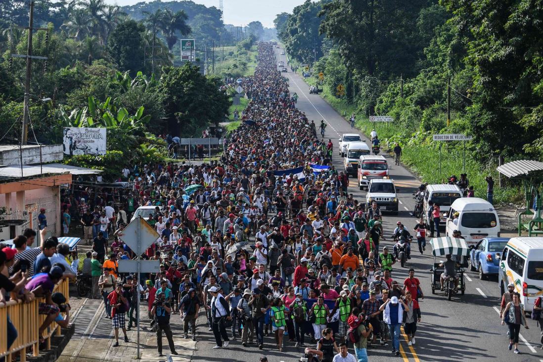 La migración aumentó en México desde octubre de 2018, cuando caravanas con miles de migrantes, en su mayoría centroamericanos, comenzaron a ingresar al país para llegar a Estados Unidos. (Foto Prensa Libre: Hemeroteca PL)