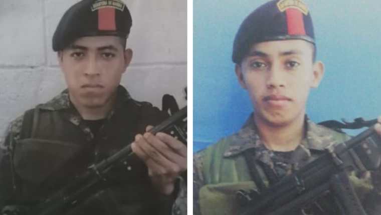 Anselmo Reginaldo Xolp Pop y Édgar Domingo Caal Caal. (Foto Prensa Libre: Ejército de Guatemala)