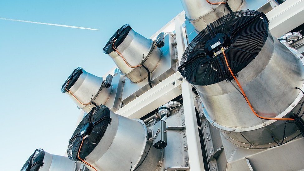 La tecnología de captura directa del aire recolecta CO2 de la atmósfera