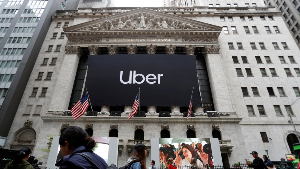 Uber debutó en la Bolsa de Nueva York en mayo de este año. (Foto Prensa Libre: Andrew Kelly/Reuters)