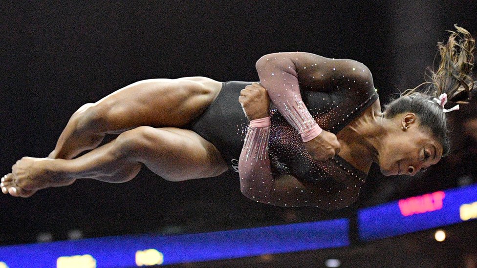 Biles posiblemente es la mejor en la historia de la gimnasia. (Foto Prensa Libre: Reuters)