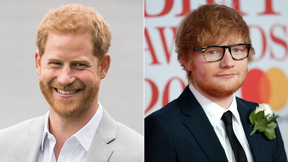 Ed Sheeran y el príncipe Harry: el video viral que grabaron los dos famosos pelirrojos
