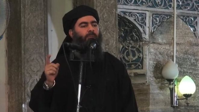 Al Baghdadi anunció la creación de un "califato" en 2014. AFP.
