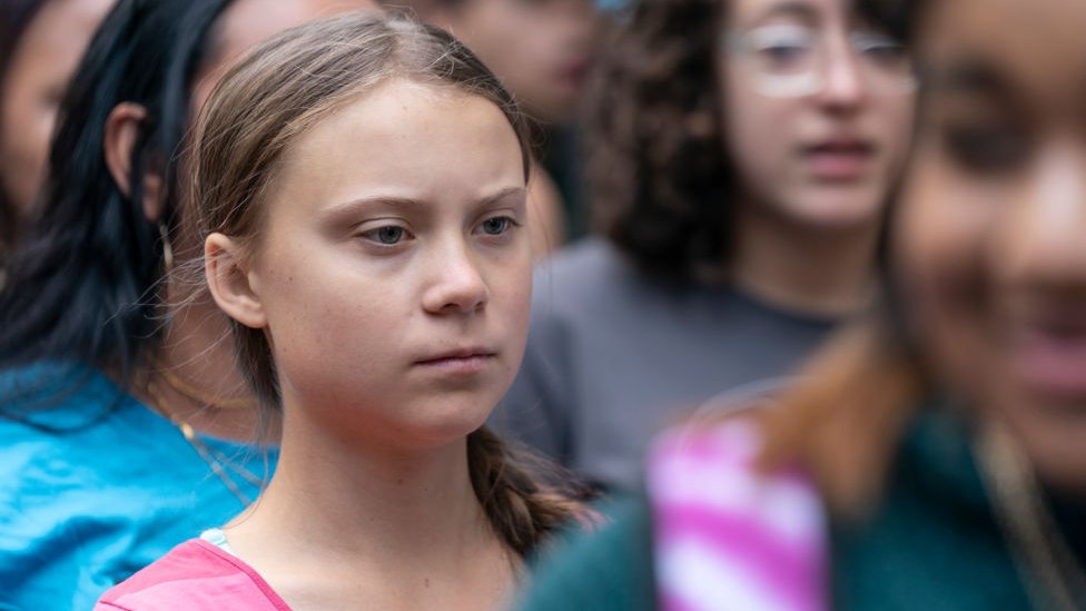 El activismo de Greta Thunberg impulsó una serie de huelgas y protestas internacionales contra el cambio climático. Foto: Getty Images