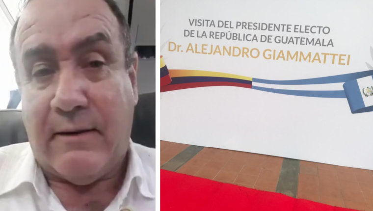 Alejandro Giammattei denunció desde el avión de vuelta a Guatemala que no lo dejaron ingresar a Venezuela. (Foto Prensa Libre: Alejandro Giammatrei) 