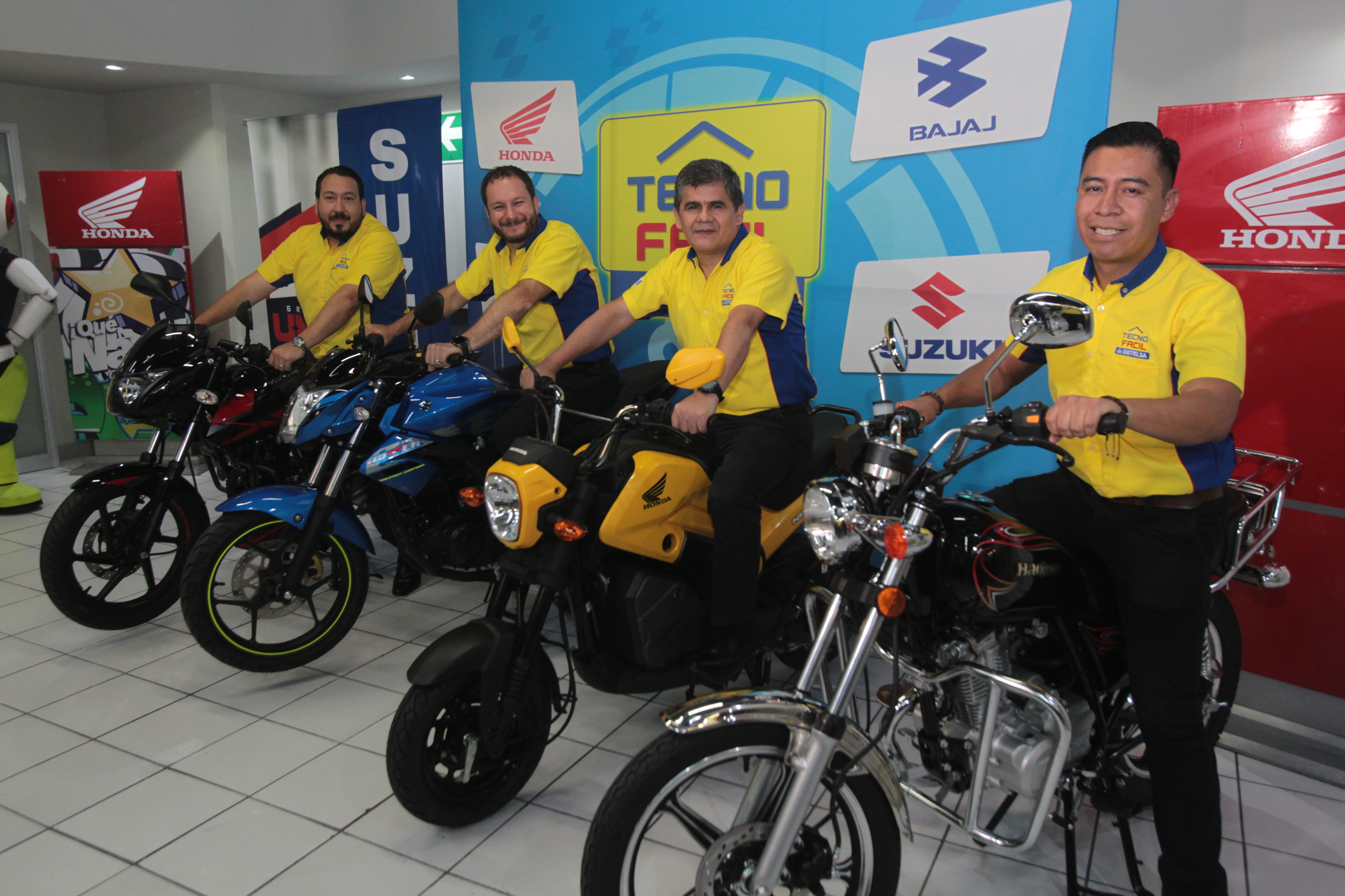 Grupo Distelsa dio a conocer los detalles de la venta de motocicletas en sus tiendas Tecno Fácil. (Foto Prensa Libre: Norvin Mendoza)