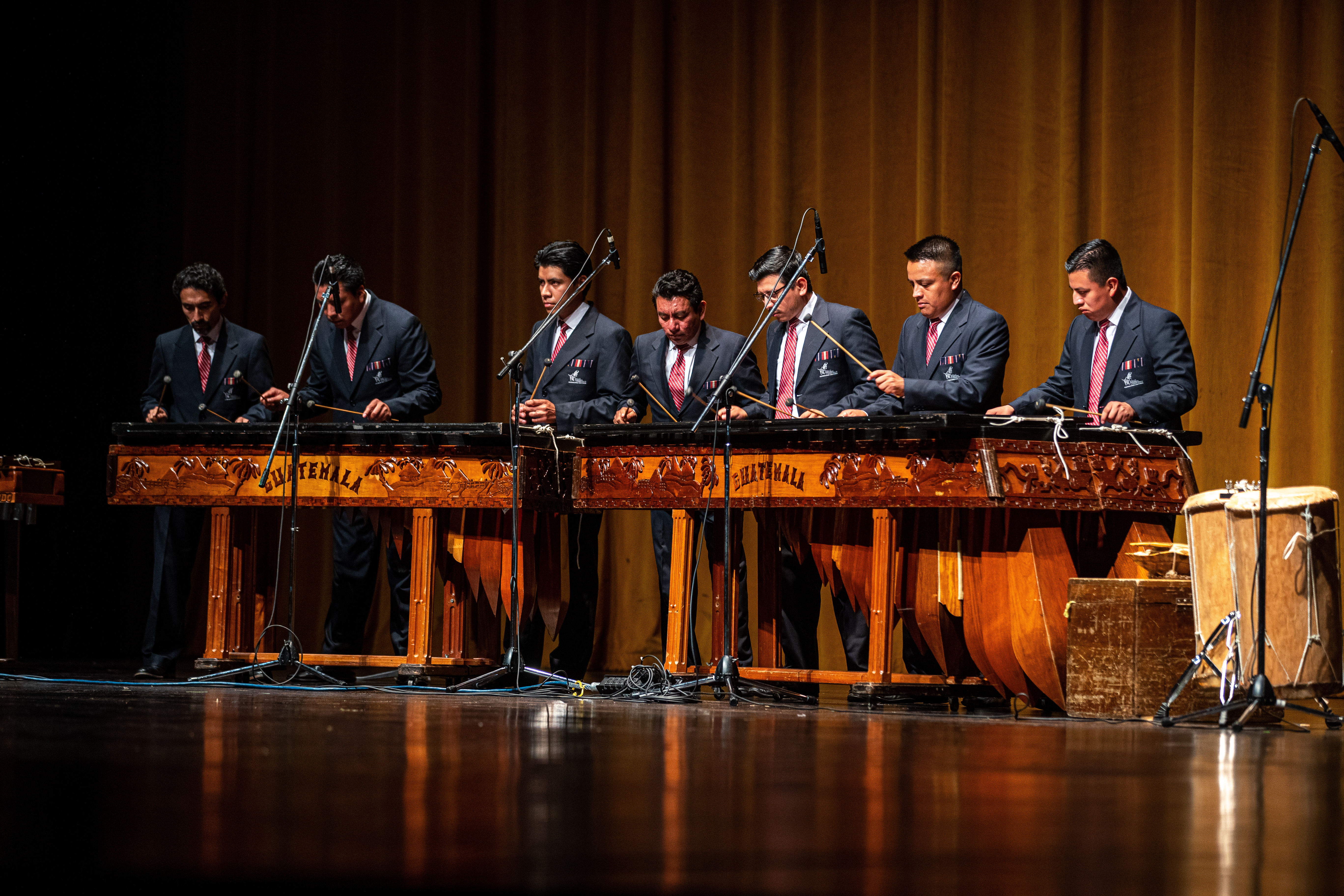 Diferentes marimbas han interpretado las diferentes melodías referentes a Patzún. (Foto Prensa Libre: Hemeroteca PL)
