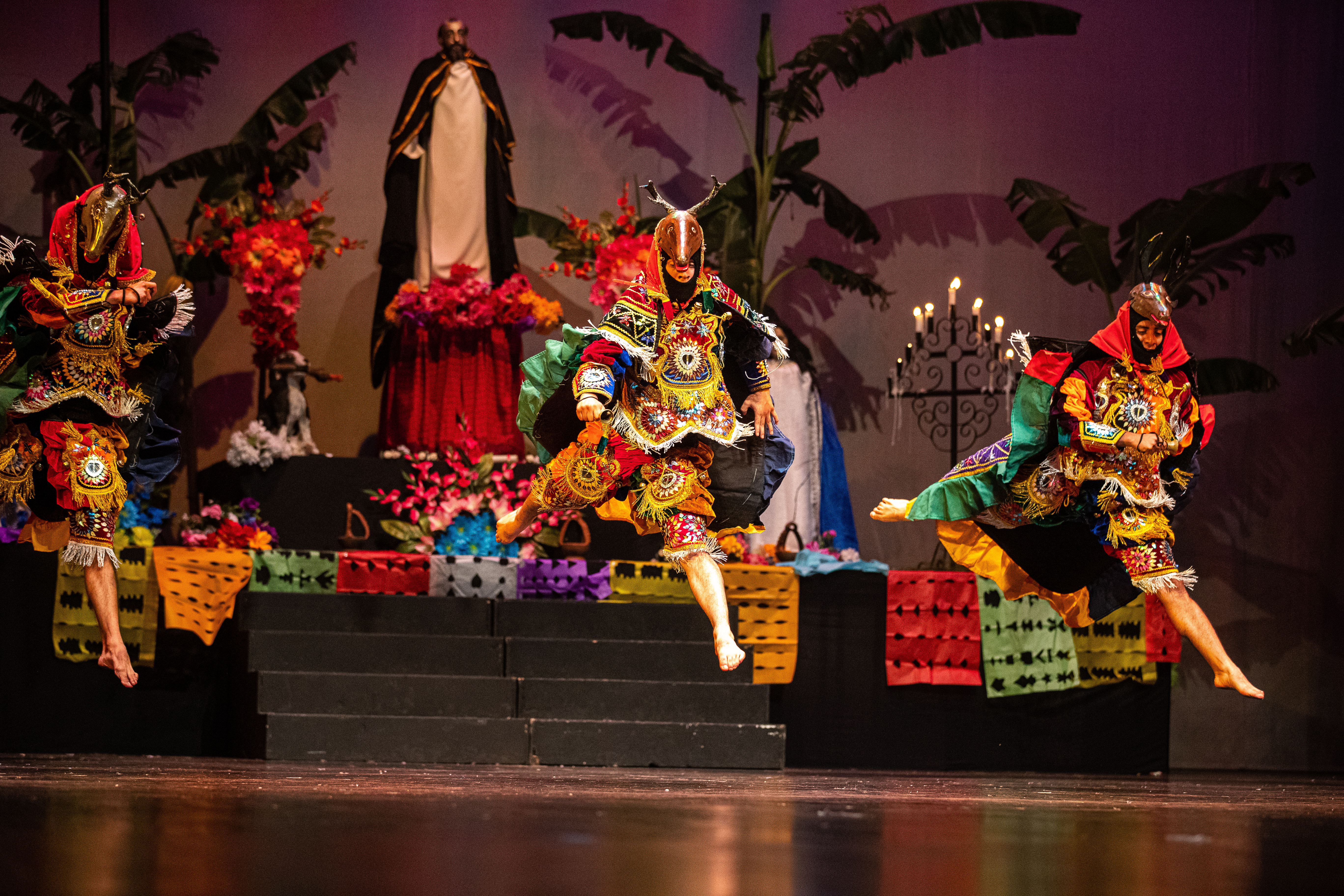 Presentación de la danza ritual El Paabanc en el Centro Cultural Miguel Ángel Asturias. Foto de archivo Prensa Libre: Juan Diego González