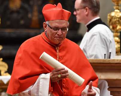 Cardenal Ramazzini oficiará su primera misa en la Basílica de la Virgen del Rosario