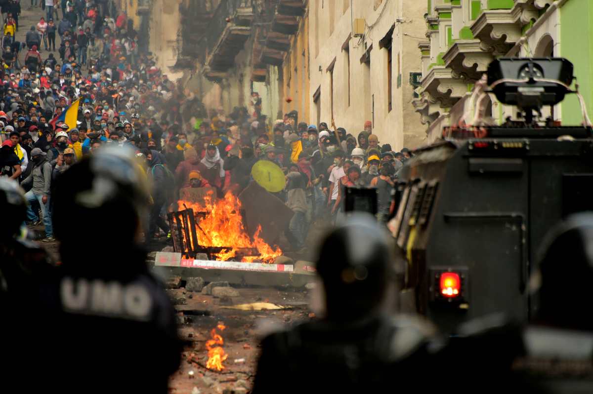 Fotogalería: jornada de violentas protestas en Ecuador