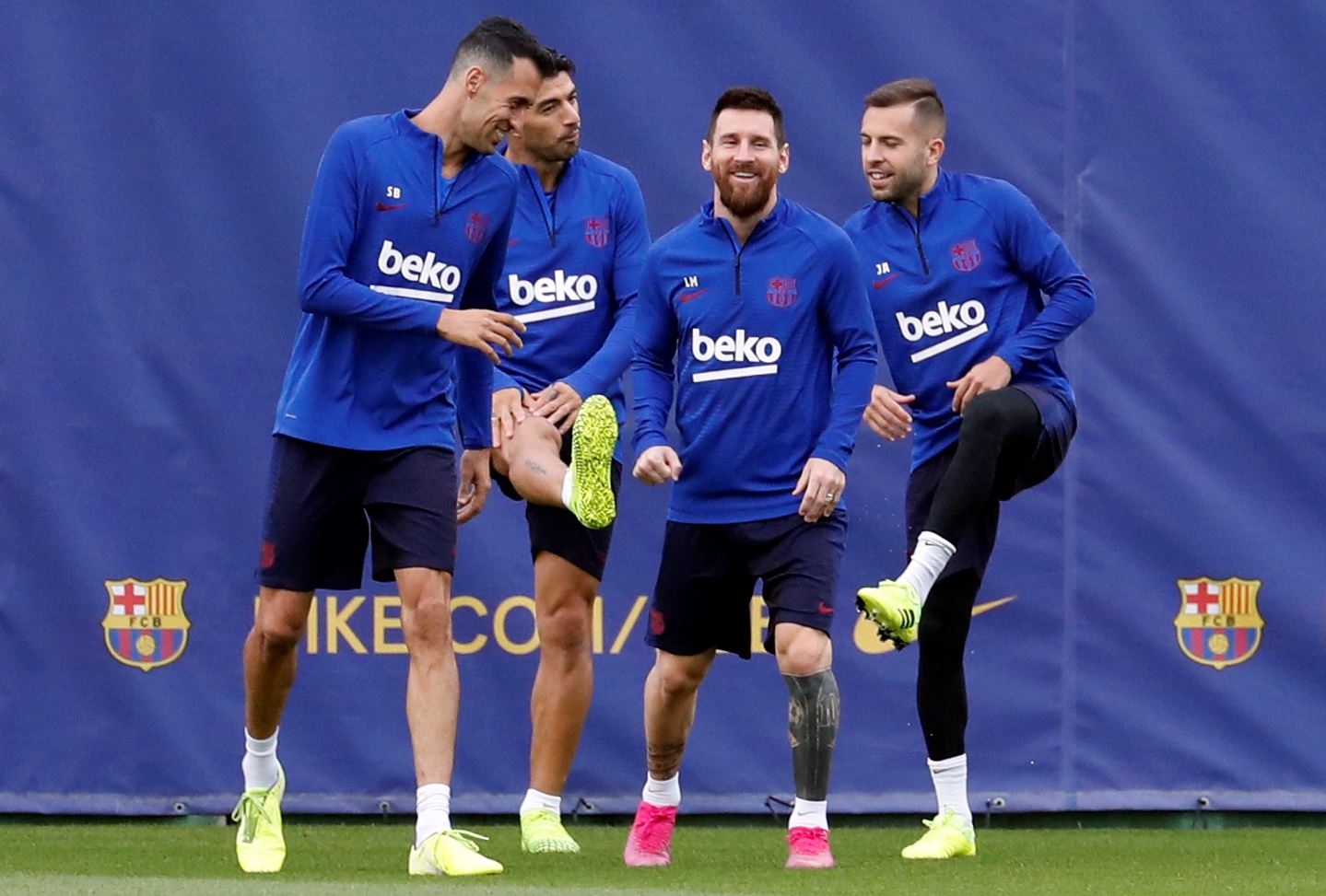 El Barcelona llega motivado al encuentro que disputará este domingo contra el Sevilla. (Foto Prensa Libre: EFE).