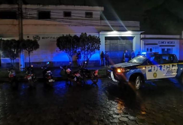 Empresa Municipal de Aguas de Xelajú donde ocurrió el suceso. (Foto Prensa Libre: Cortesía RBC)  