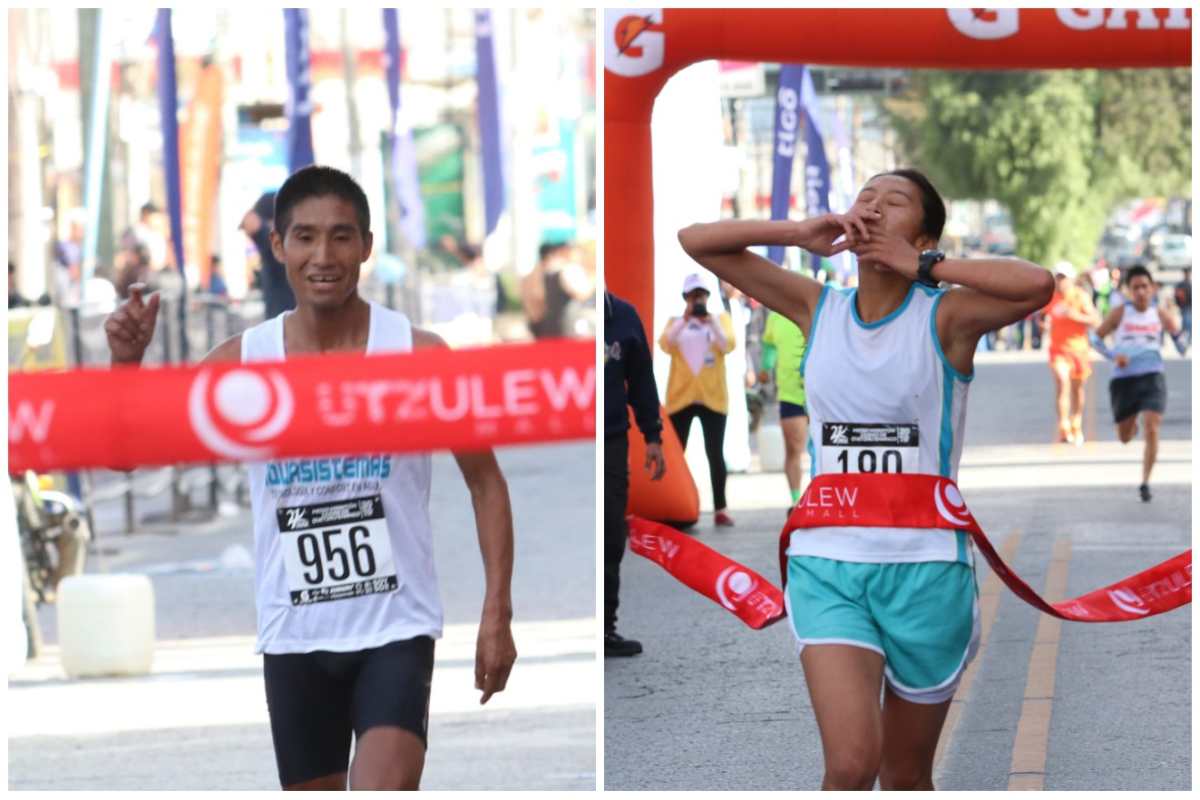 José Carlos González y Rosmery Rivas triunfan en el Medio Maratón Internacional de Xela