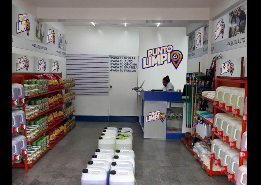 Tienda modelo en zona 5 de Punto Limpio, distribuidores de productos para el hogar. (Foto Prensa Libre: cortesía Punto Limpio)
