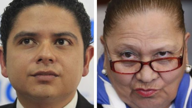 Andrei González, exfiscal  del MP, y María Consuelo Porras, fiscal general. (Foto Prensa Libre: Hemeroteca PL)