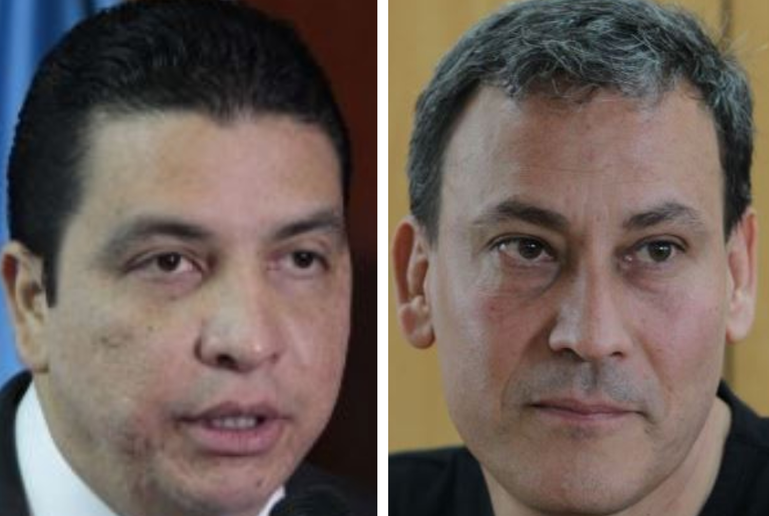 Erick Archila, exministro de Energía y Minas, y Allan Marroquín, exinterventor de Portuaria Quetzal. (Foto Prensa Libre: Hemeroteca PL)