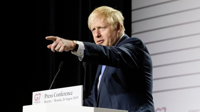 Boris Johnson aseguró que Reino Unido y la Unión Europea (UE) lograron "un gran nuevo acuerdo" sobre el Brexit. (Foto Prensa Libre: Getty Images)