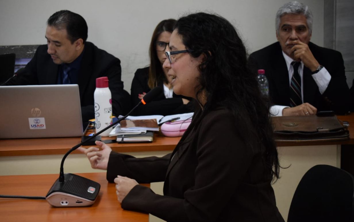 Diana Benavides, exjefa del Departamento Jurídico del Ministerio Público. (Foto Prensa Libre: Édwin Pitán)