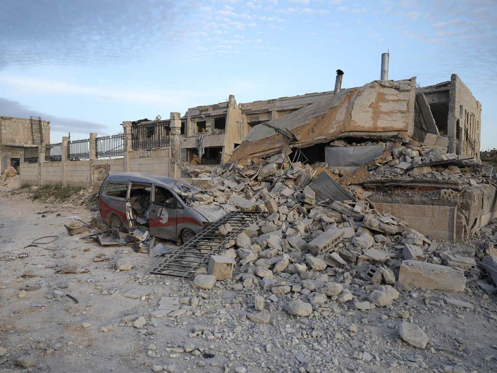Un hospital sirio atacado el 5 de mayo último. (Foto Prensa Libr: AFP)