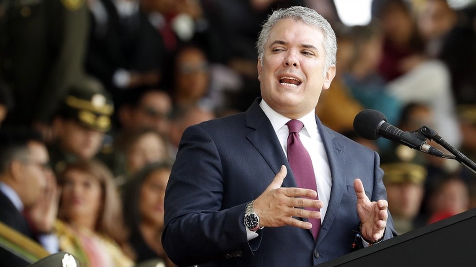 El gobierno de Duque ha negado que su gobierno tenga previsto tomar algunas de las medidas esgrimidas para justificar la protesta. Foto: EPA