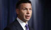 WASHINGTON, DC - AUGUST 21: Department of Homeland Security acting Secretary Kevin McAleenan holds a news conference to announce new rules about how migrant children and families are treated in federal custody at the Ronald Reagan Building August 21, 2019 in Washington, DC. The Trump Administration announced the change in rules that would allow it to indefinitely detain migrant families who cross the border illegally, replacing the Flores Agreement which limited on how long the government could hold migrant children in custody and how they must be cared for.   Chip Somodevilla/Getty Images/AFP
== FOR NEWSPAPERS, INTERNET, TELCOS & TELEVISION USE ONLY ==