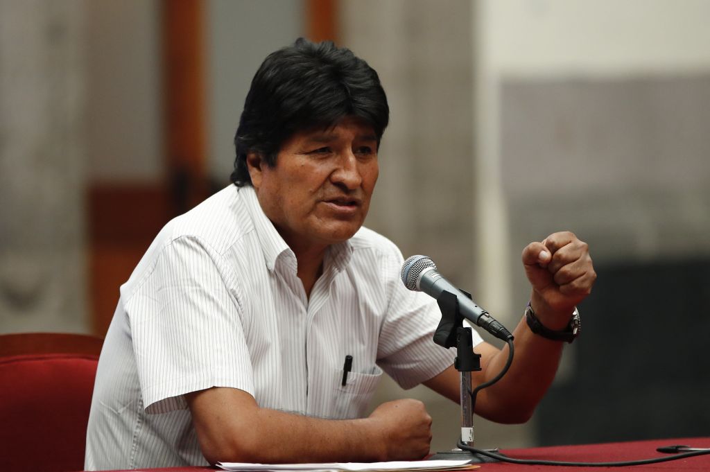 El expresidente de Bolivia, Evo Morales, ofrece una conferencia de prensa en México el 13 de noviembre de 2019. (Foto Prensa Libre: EFE).