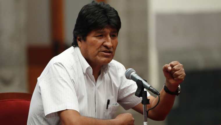 El expresidente de Bolivia, Evo Morales, ofrece una conferencia de prensa en México el 13 de noviembre de 2019. (Foto Prensa Libre: EFE).