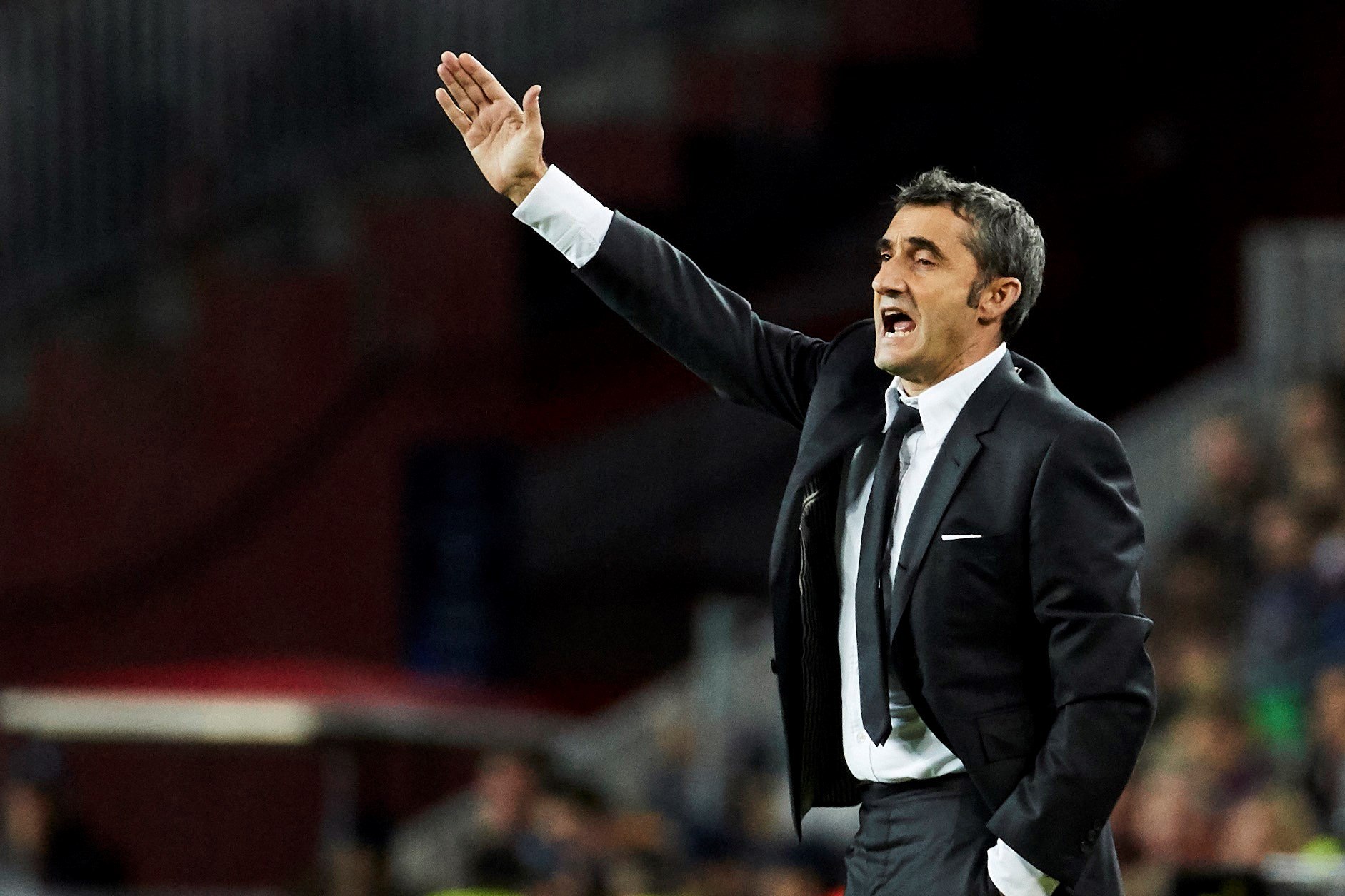 El entrenador Ernesto Valverde alabó el juego de Lionel Messi. (Foto Prensa Libre: EFE)