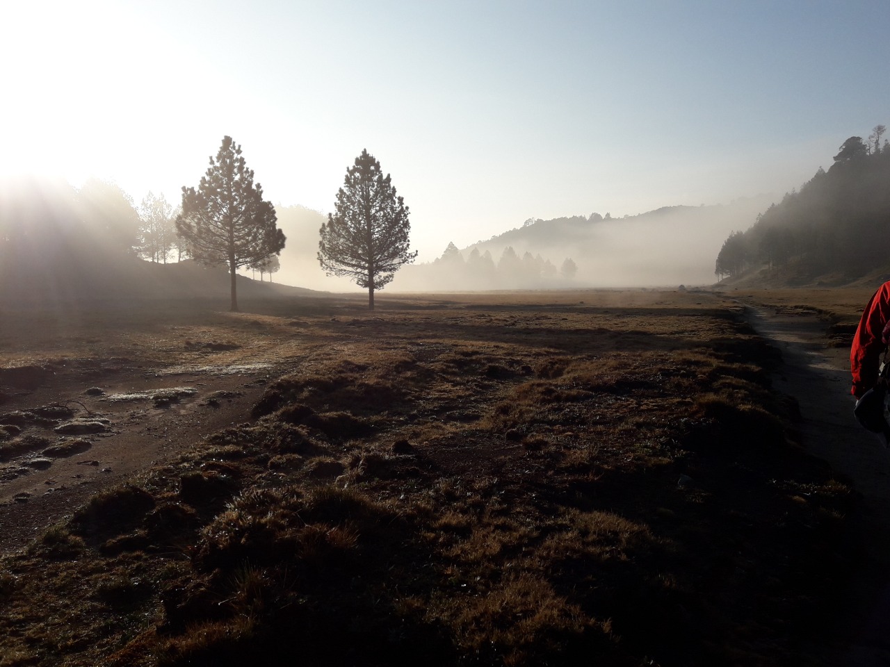 El clima durante el viaje puede varias de un momento a otro. (Foto Prensa Libre: Cortesía de Fredy Palma)