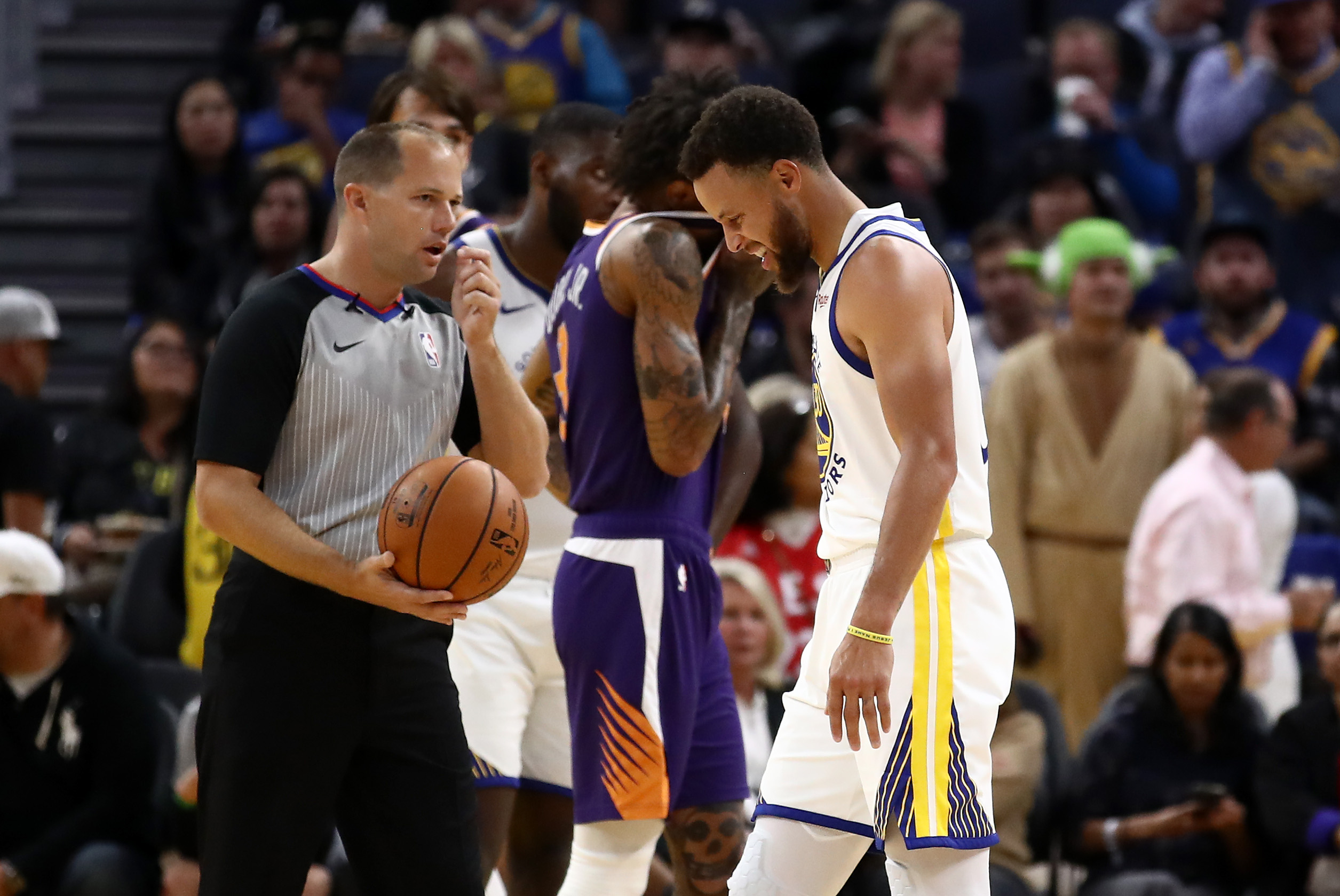 Curry deberá dedicarse a su recuperación. (Foto Prensa Libre: AFP)