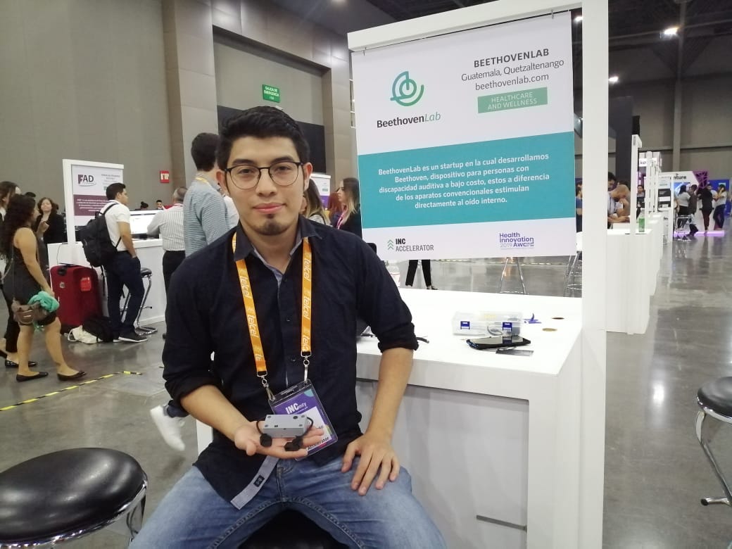 Jorge De Paz fue el único emprendedor guatemalteco que participó en el festival INCmty en Monterrey. (Foto Prensa Libre: Natiana Gándara)