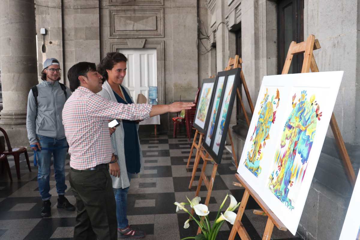 Uno de los objetivos es que la población interactúe con los artistas invitados. (Foto Prensa Libre: Raúl Juárez)