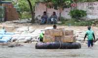 El contrabando de mercancías en el río Suchiate se incrementa por la época del año, según las autoridades. (Foto Prensa Libre: Hemeroteca)