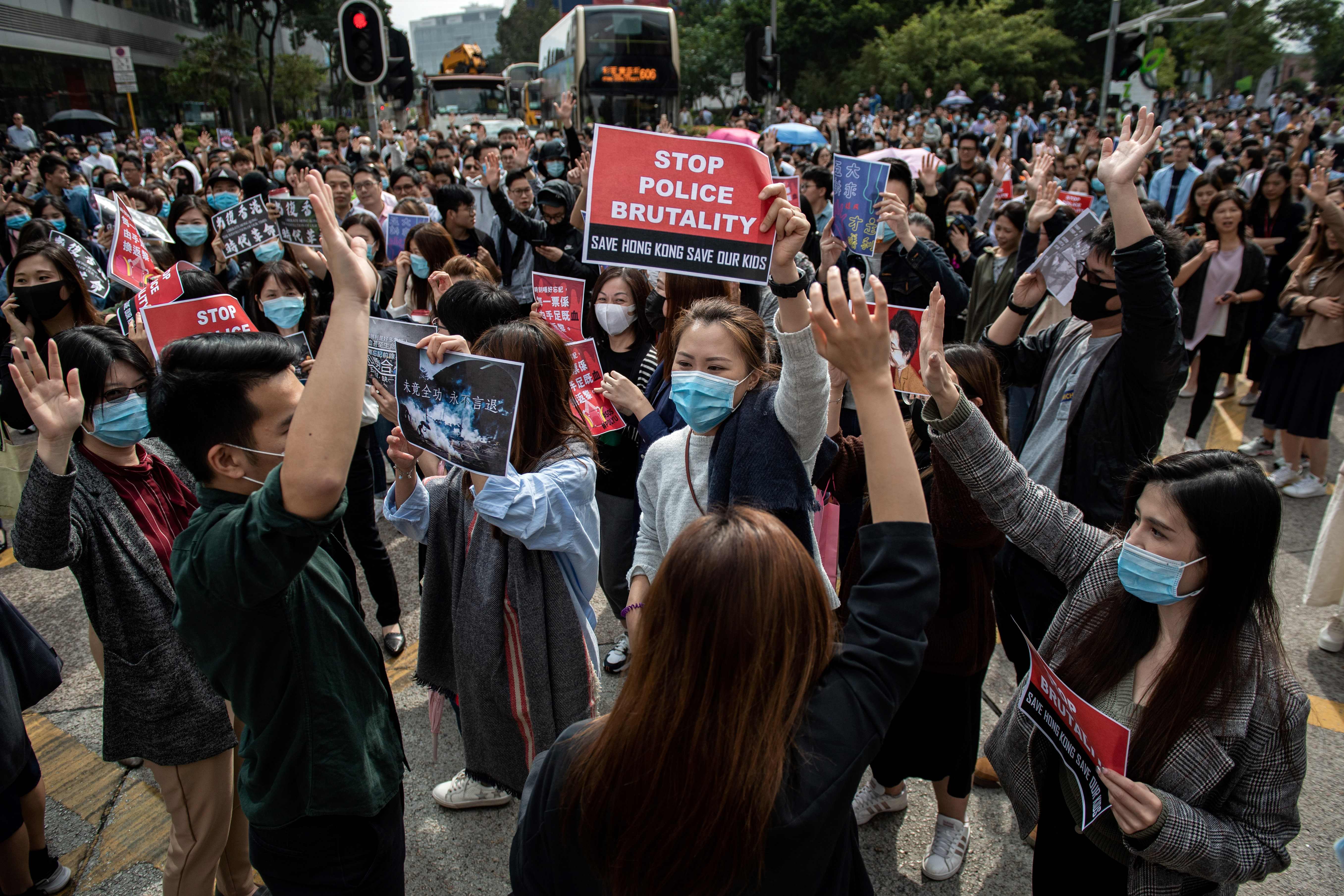 Hong Kong lleva meses sumido en protestas. (Foto Prensa Libre: AFP)