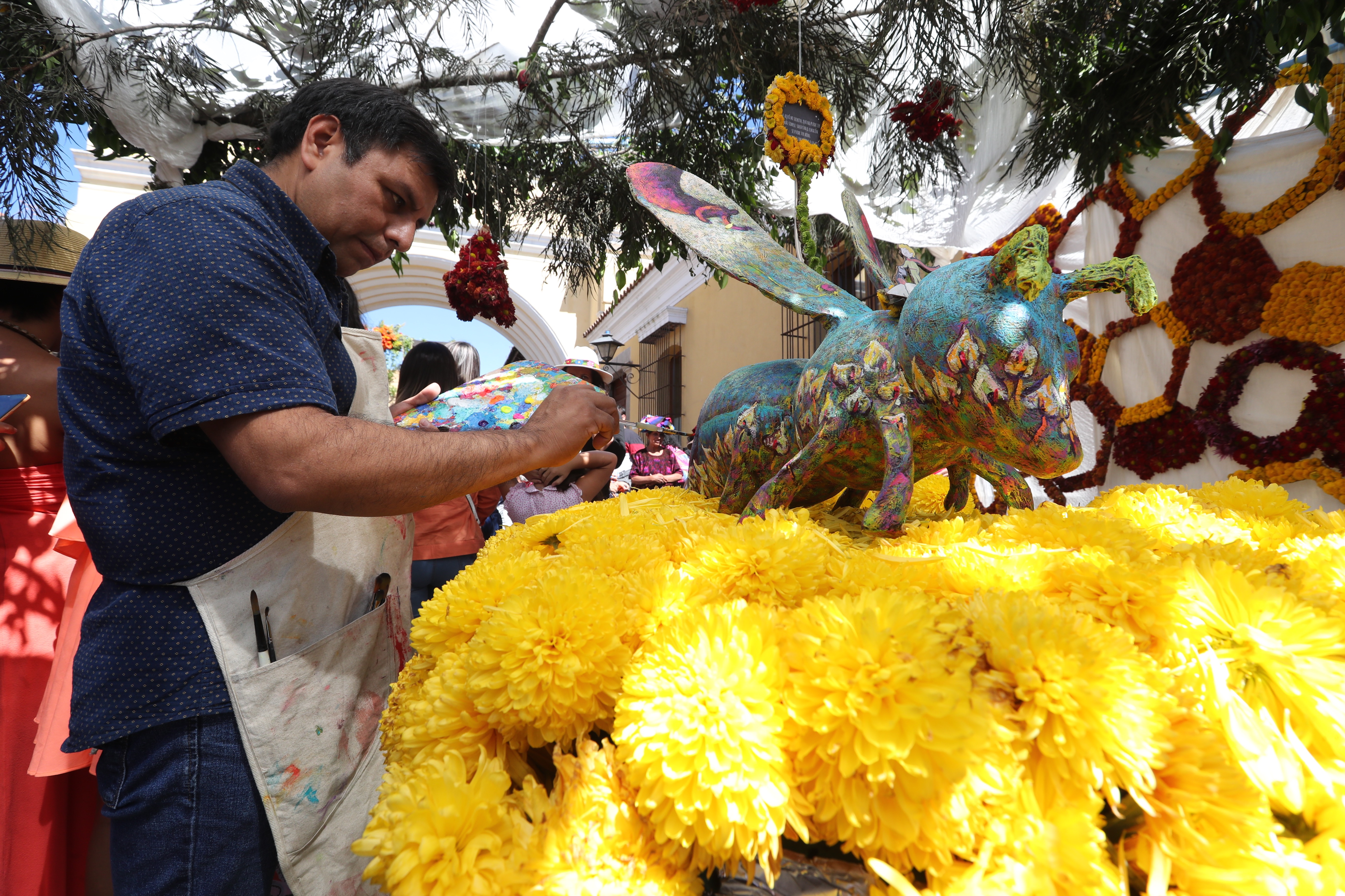 Exposición de Flores en la Antigua Guatemala donde llegan turistas de distintos lugares para disfrutar la vista de flores de toda tipo. La exposición se realizó el 16 y 17 de Noviembre en la calle de Arco en Antigua Guatemala. (Foto Prensa Libre: Erick Ávila)