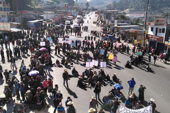 Los 48 cantones de Totonicapán hicieron llamado a participar en bloqueos el 29 de julio.  (Foto Prensa Libre: Hemeroteca PL)