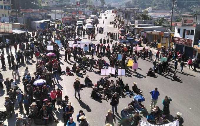Los 48 cantones de Totonicapán hicieron llamado a participar en bloqueos el 29 de julio.  (Foto Prensa Libre: Hemeroteca PL)