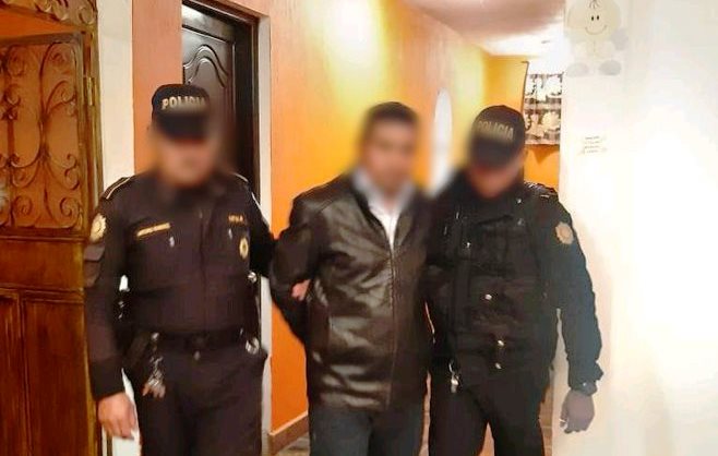 Vicente Pablo Jesús fue detenido en San Juan Ixcoy, Huehuetenango, está sindicado de 12 delitos. (Foto Prensa Libre: PNC) 