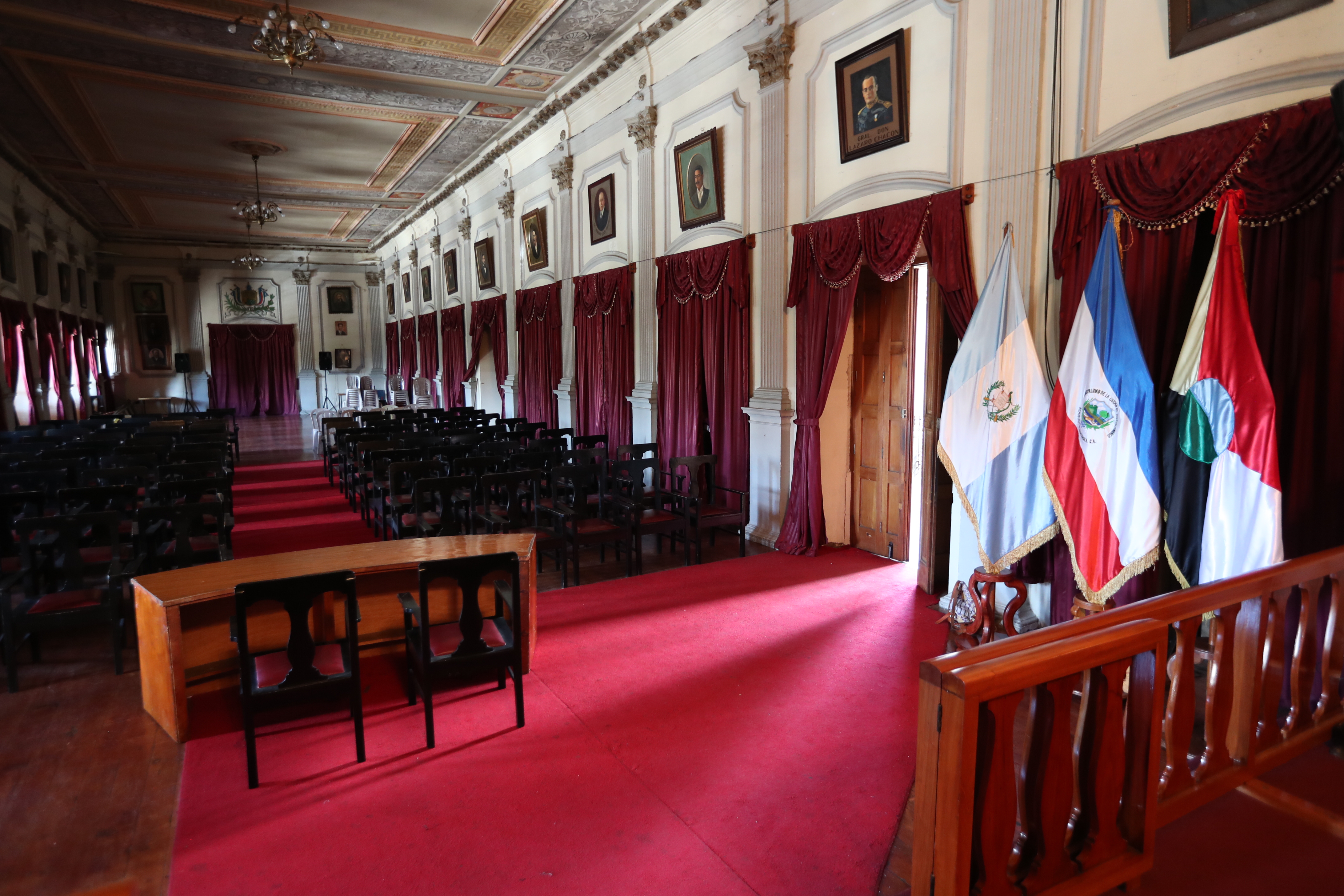 El Salón de Honor de la Municipalidad de Quetzaltenango será la sede para la conformación del Foro Permanente de Diputados de la Región VI. (Foto Prensa Libre: María Longo) 