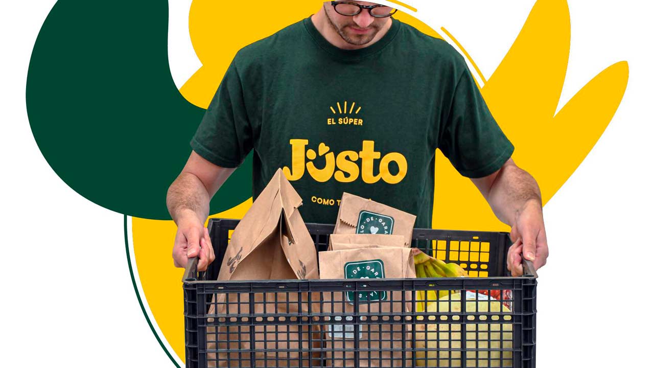El supermercado en línea de Justo ya cuenta con 3,500 productos distintos, que van desde frutas y verduras hasta artículos refrigerados, de farmacia o de limpieza. (Foto Prensa Libre: cortesía Justo ya Delivery)