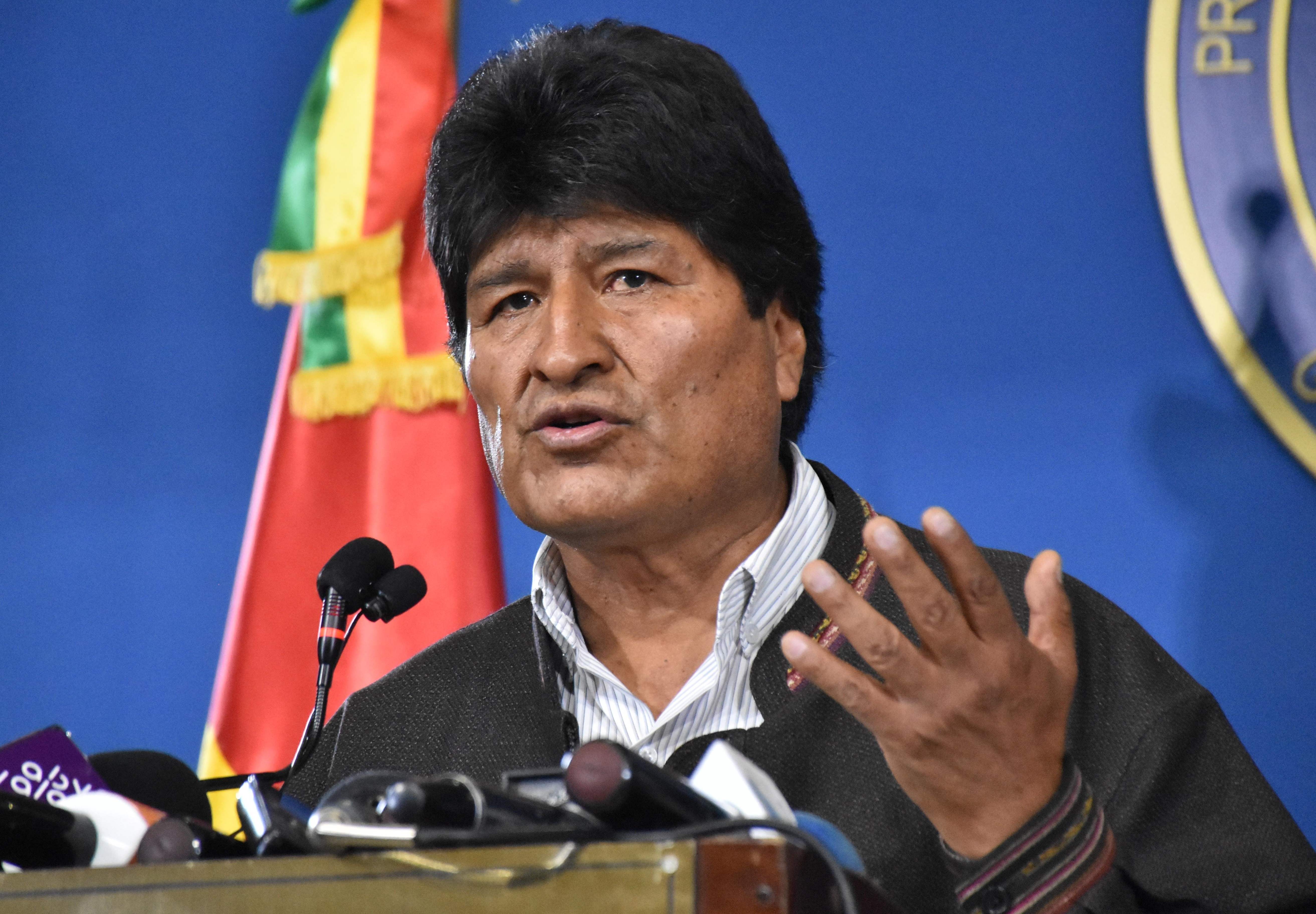 Evo Morales, renunció a la presidencia de Bolivia.(Foto Prensa Libre: AFP)