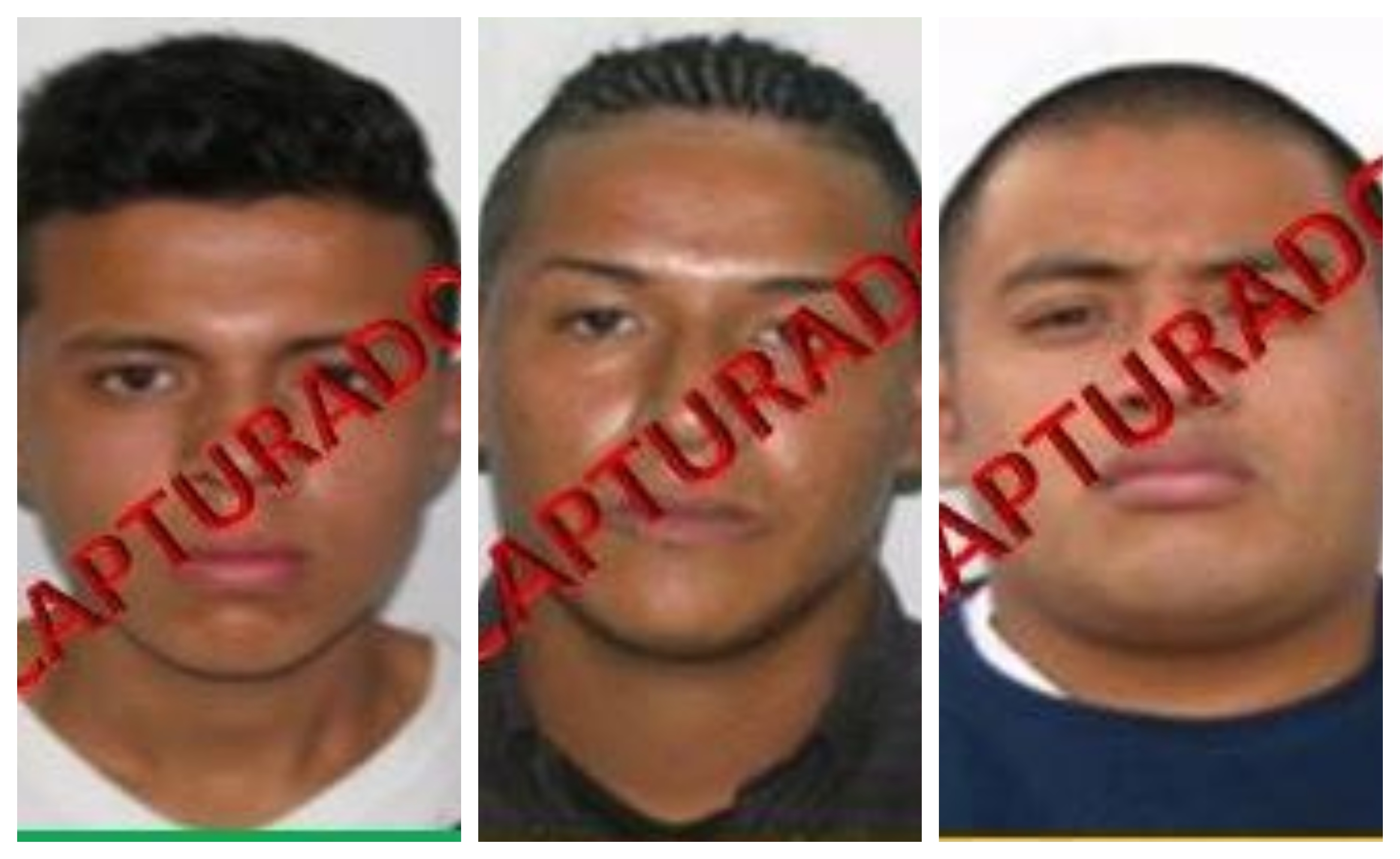 Luis Antonio Sierra Arévalo, Cristian Alexander Barrios Mauricio y Elder Vicente Chamalé, sentenciados. (Foto Prensa Libre: Hemeroteca PL)