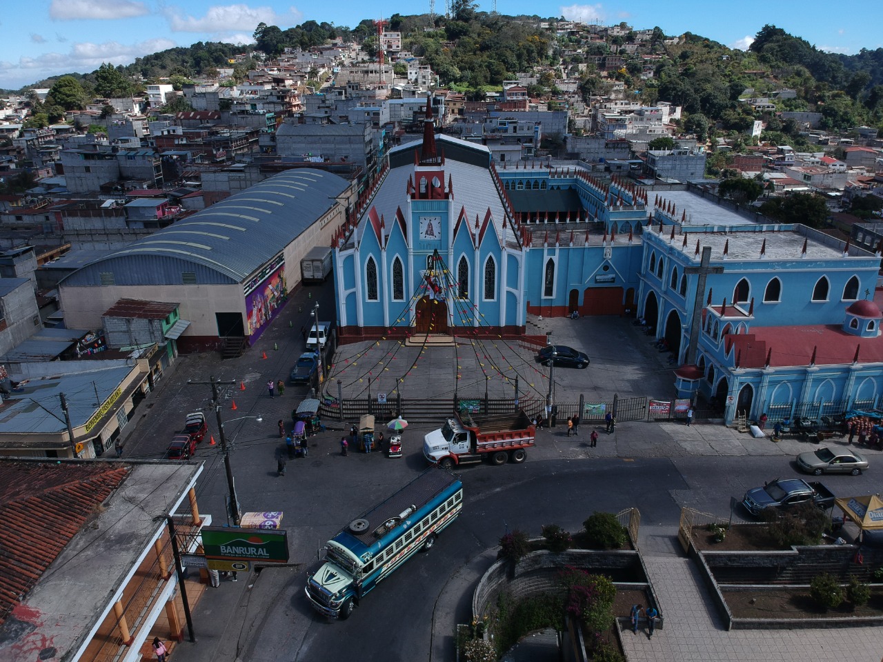 San Pedro Sacatepéquez es  uno de los municipios más seguros, según la PNC y vecinos de esa localidad.(Prensa Libre: Carlos Hernández)