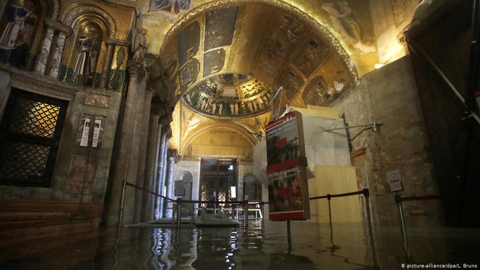 Inundación en Venecia: murales y frescos en peligro