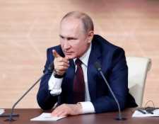 El presidente Vladimir Putin habló durante cuatro horas en su conferencia de prensa anual en Moscú.