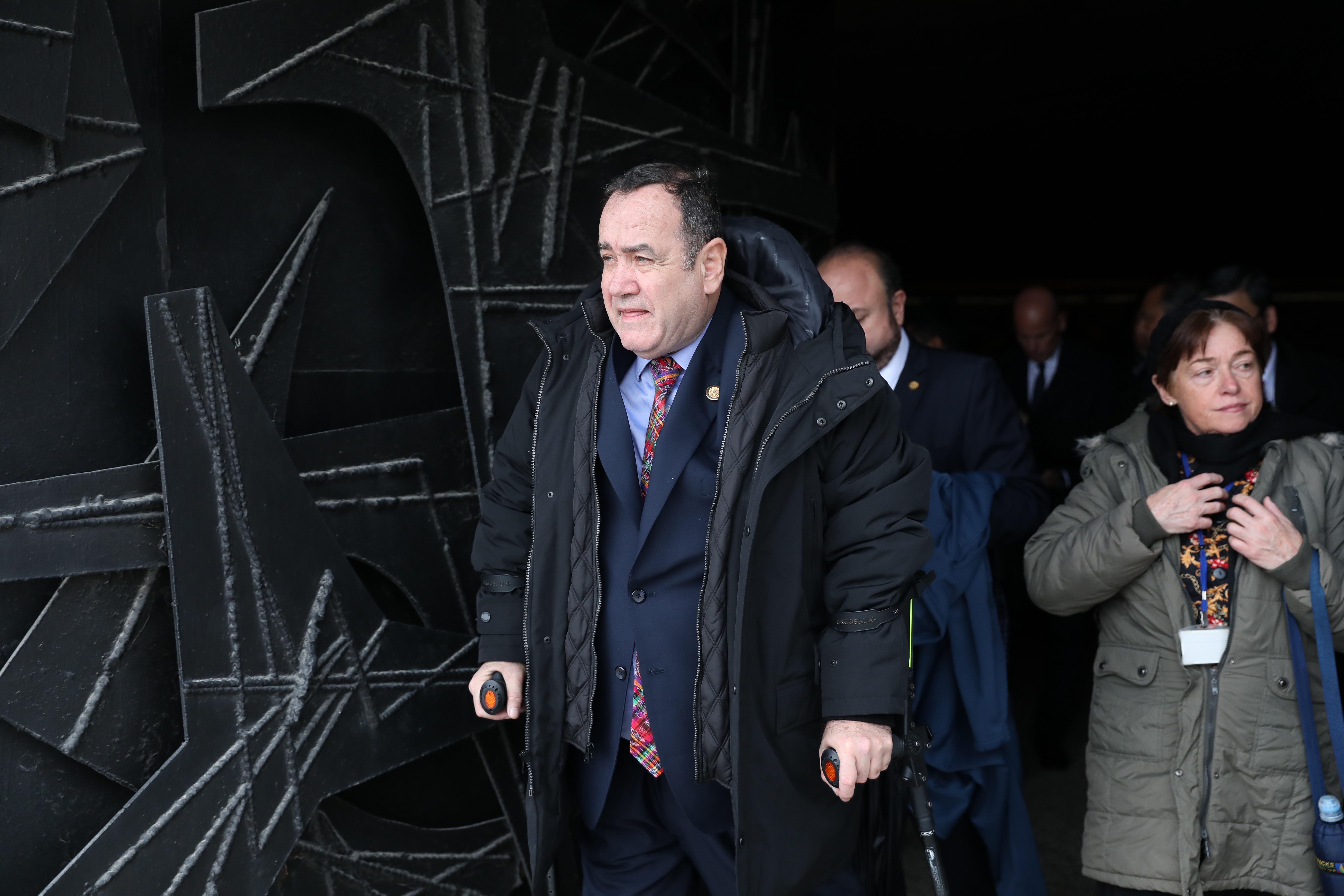 Alejandro Giammattei también viajó a Jerusalem. (Foto Prensa Libre: EFE)