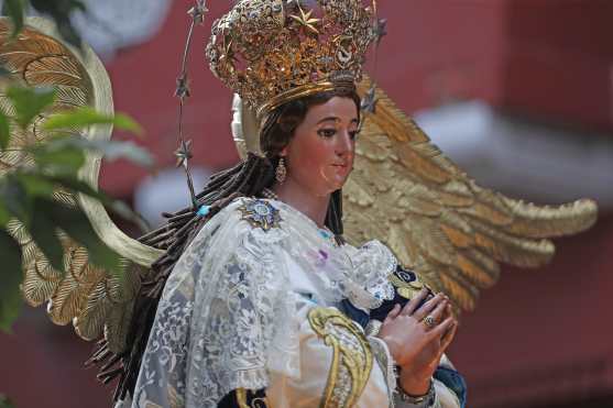 La Virgen de la iglesia San Francisco es conocida también como "la Virgen de los Reyes". Foto Prensa Libre: Óscar Rivas 