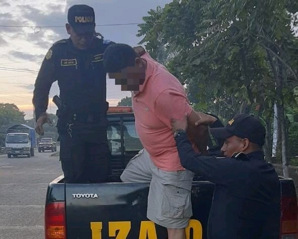 Estuardo Enrique Mérida Sánchez, detenido. (Foto Prensa Libre: PNC)