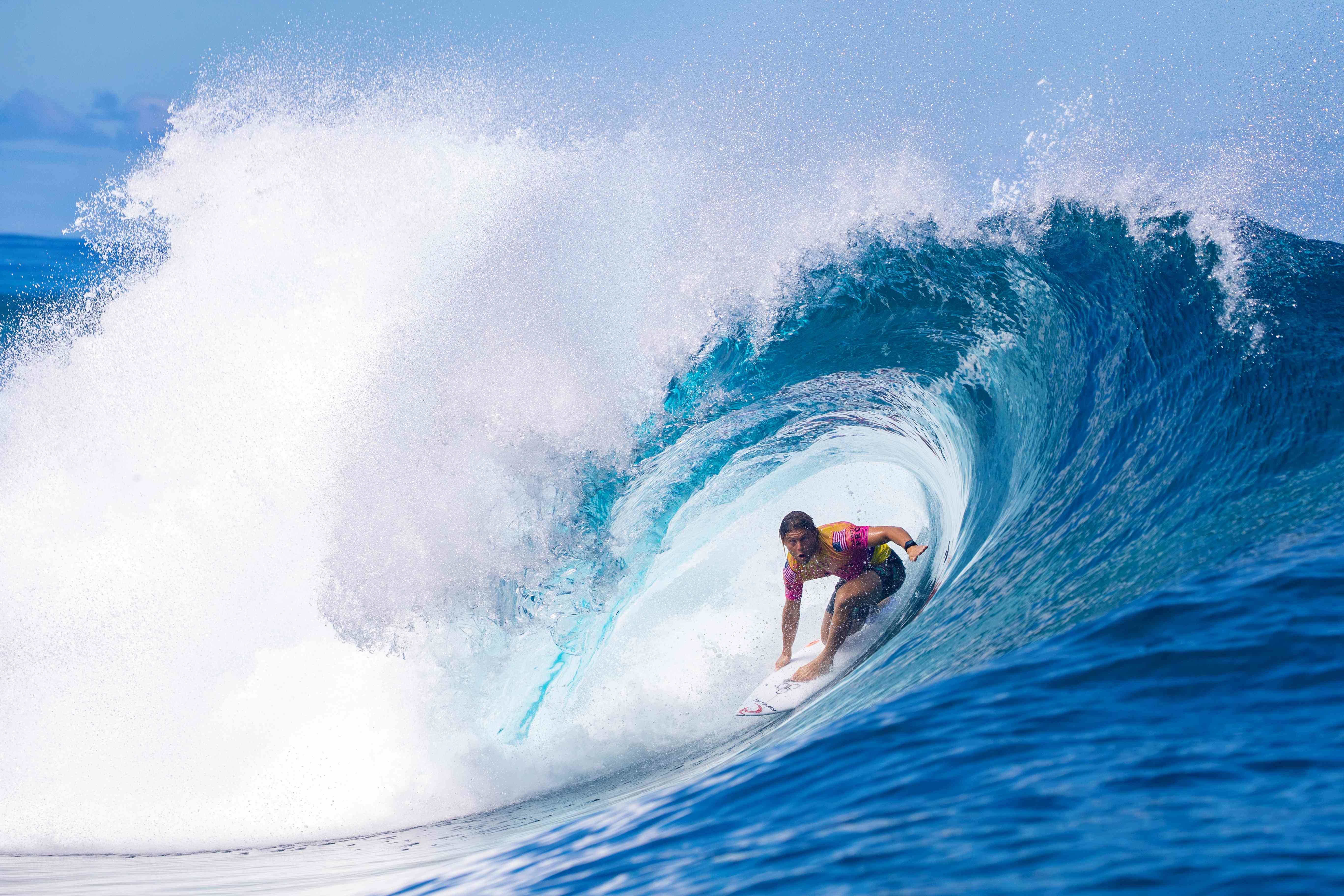 Las olas de Tahití será perfectas para los Juegos Olímpicos del 2024. (Foto Prensa Libre: AFP)