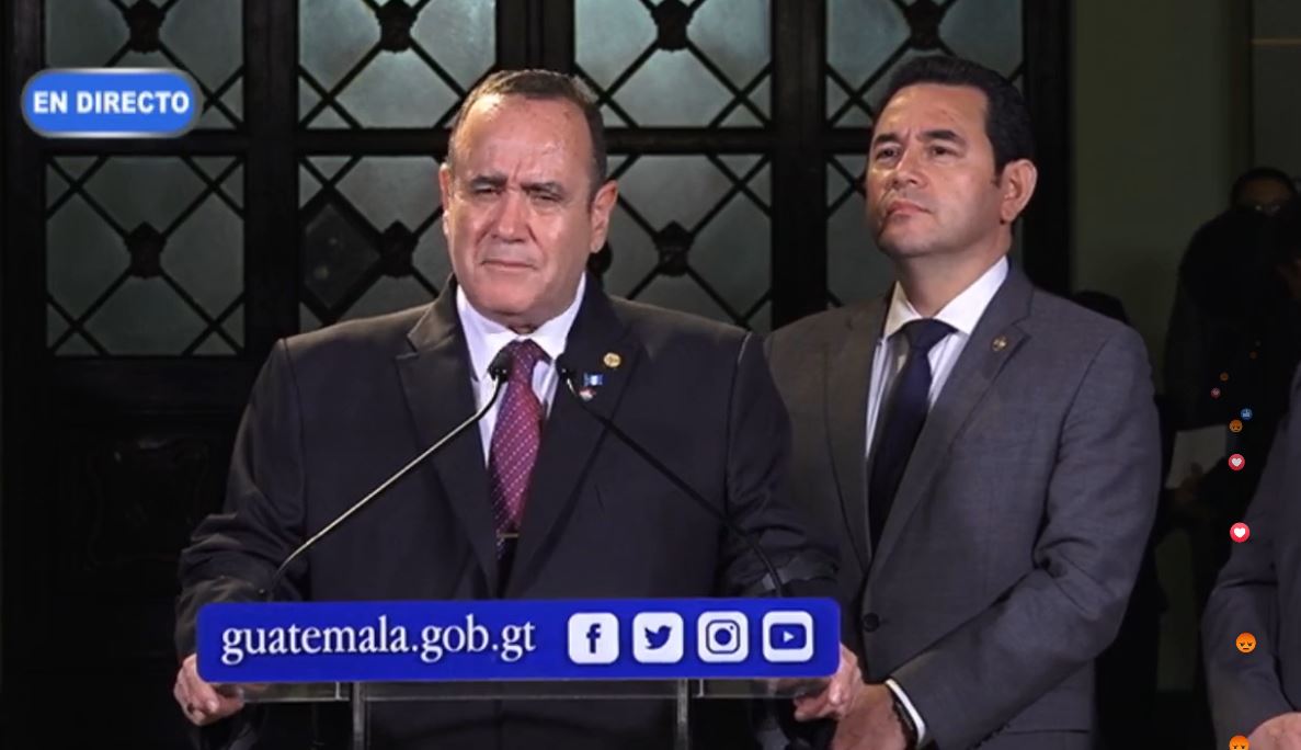 La transición de Gobierno entre el presidente Jimmy Morales y el presidente electo Alejandro Giammattei ha llevado varios meses. (Foto Prensa Libre: Hemeroteca PL)